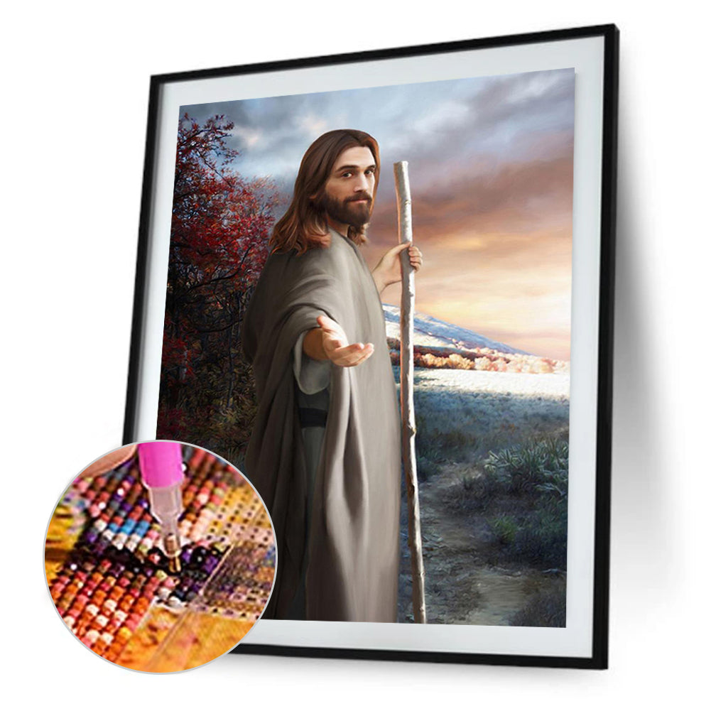 Jesus - Full Round Drill Diamond Painting 30*40CM