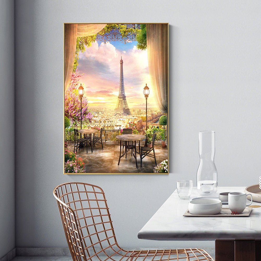 Courtyard Scenery - Full Square Drill Diamond Painting 40*50CM