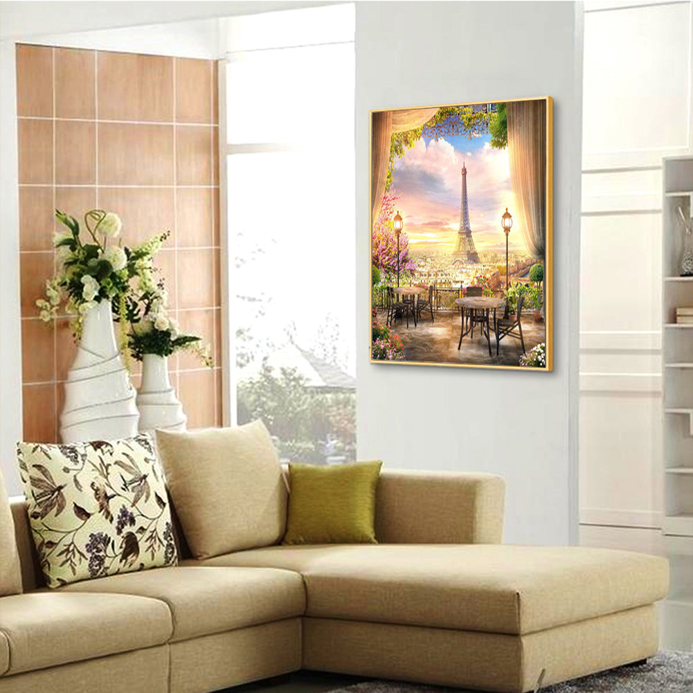 Courtyard Scenery - Full Square Drill Diamond Painting 40*50CM