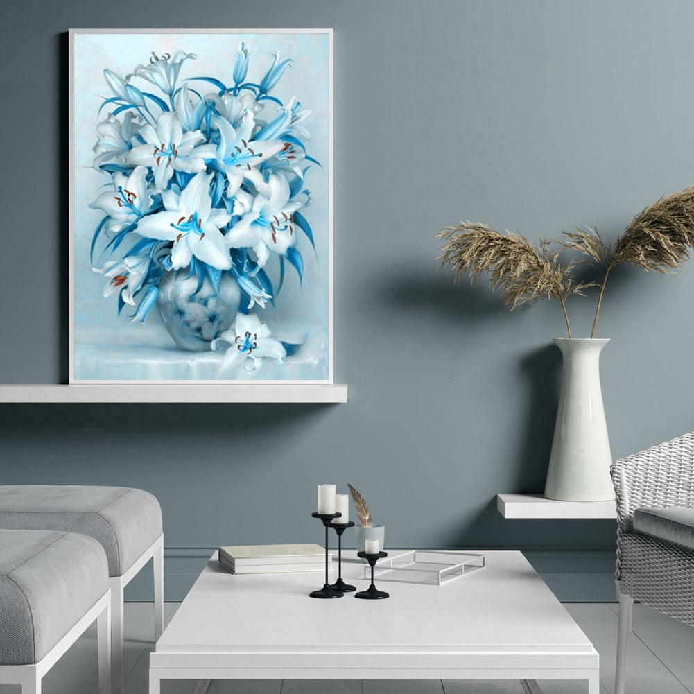 Elegant Flowers - Full Round Drill Diamond Painting 40*50CM