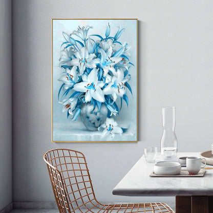 Elegant Flowers - Full Round Drill Diamond Painting 40*50CM