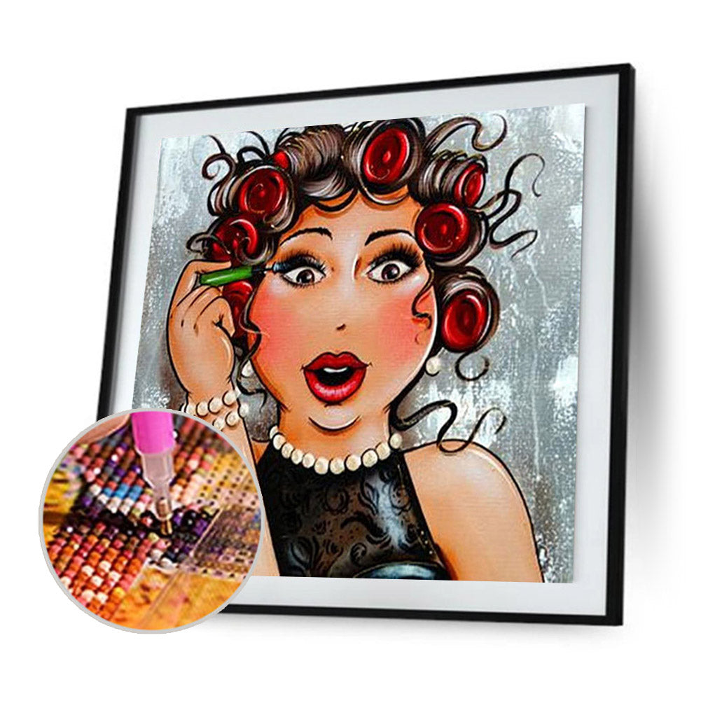 Women - Full Round Drill Diamond Painting 30*30CM