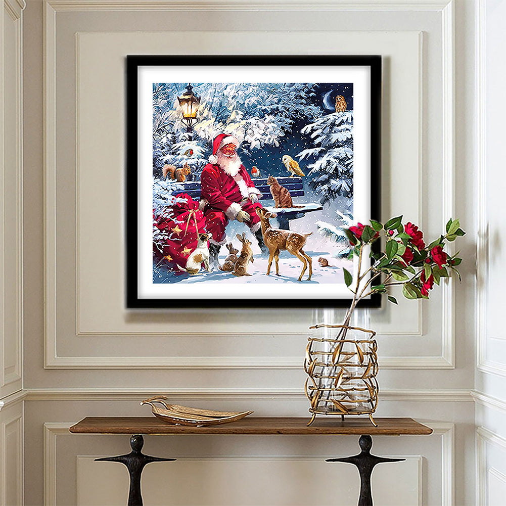 Christmas - Full Round Drill Diamond Painting 30*30CM