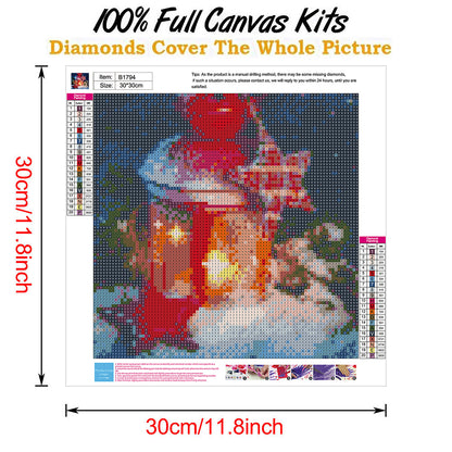 Christmas - Full Round Drill Diamond Painting 30*30CM