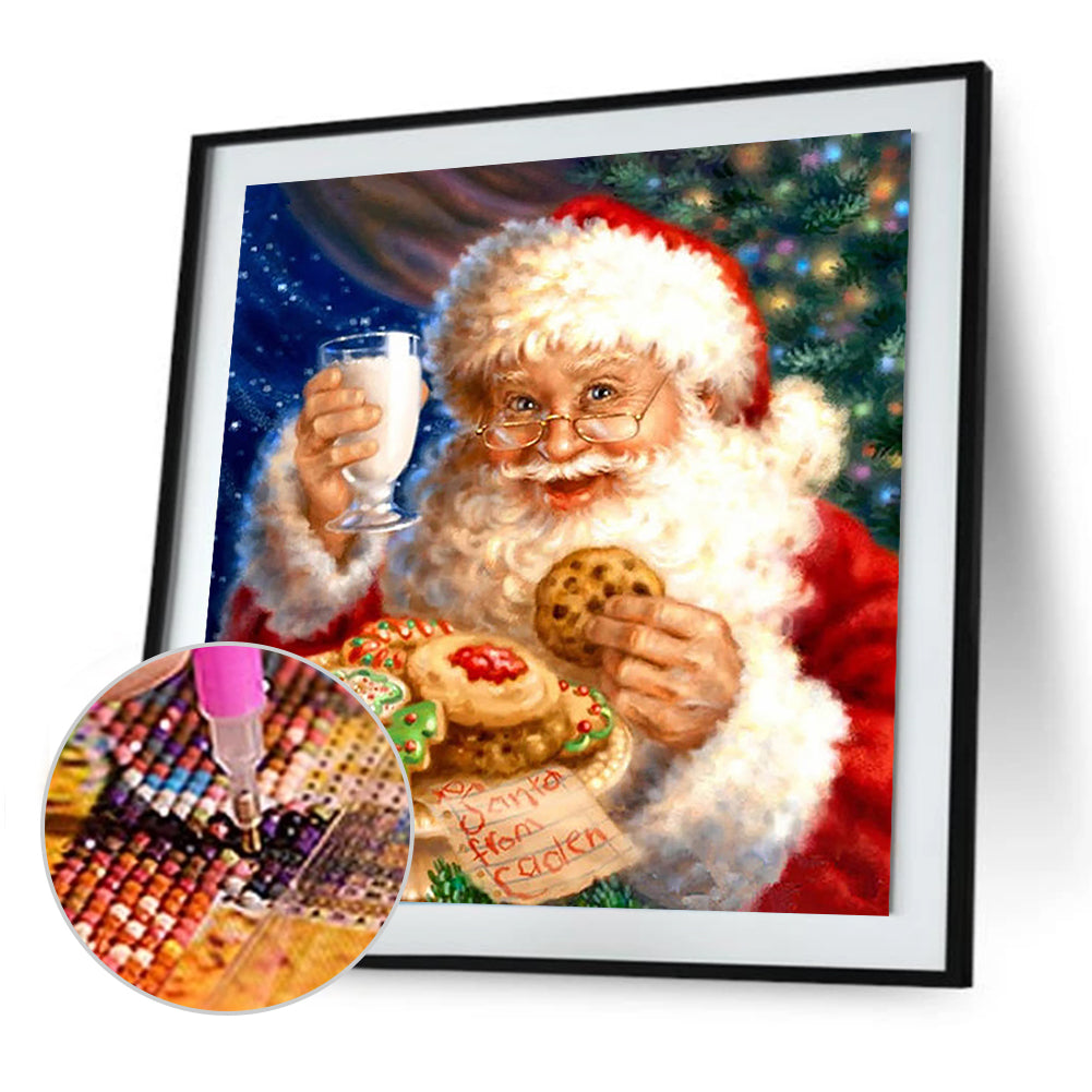 Christmas - Full Round Drill Diamond Painting 30*30CM