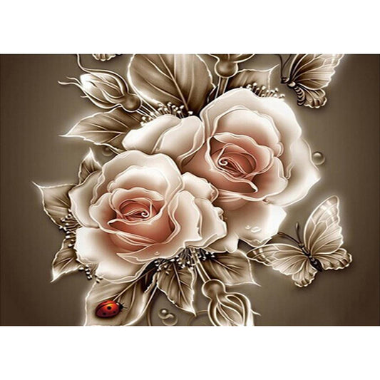 Flower - Full Square Drill Diamond Painting 50*40CM