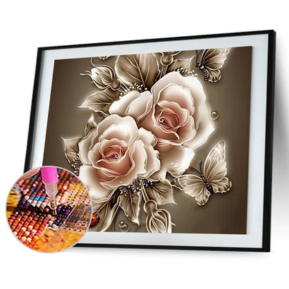 Flower - Full Square Drill Diamond Painting 50*40CM