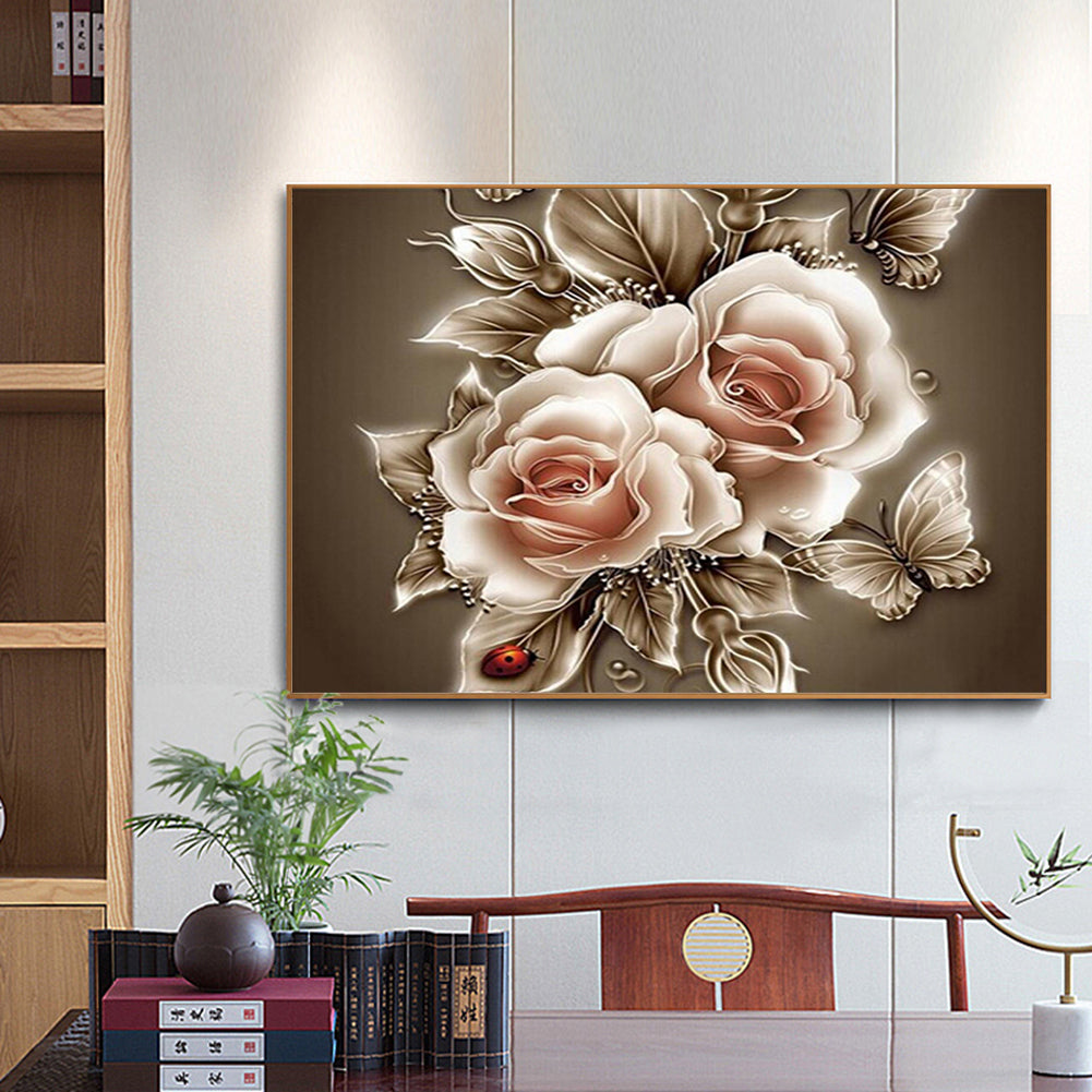 Flower - Full Square Drill Diamond Painting 50*40CM