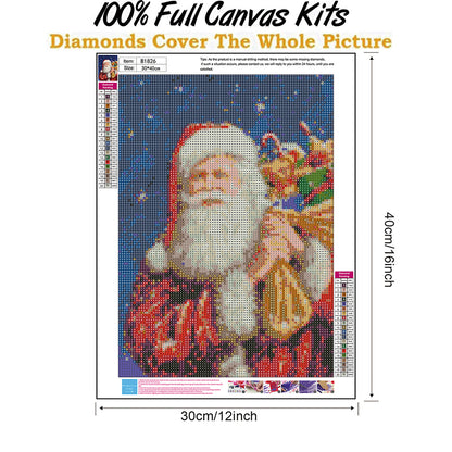 Santa Claus - Full Round Drill Diamond Painting 30*40CM