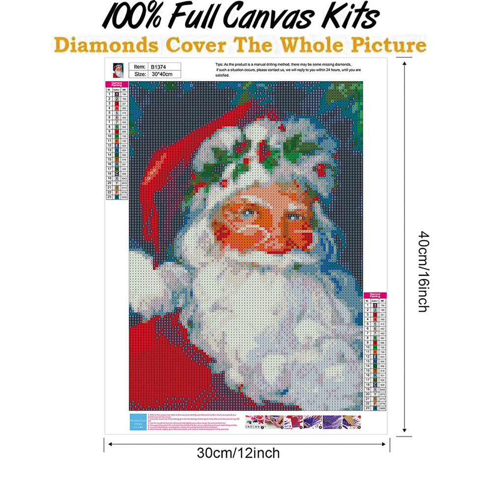 Santa Claus - Full Round Drill Diamond Painting 30*40CM