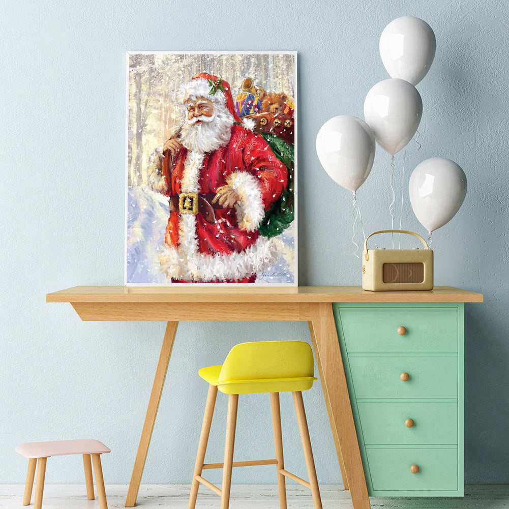 Santa Claus - Full Round Drill Diamond Painting 30*40CM