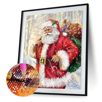 Santa Claus - Full Round Drill Diamond Painting 30*40CM