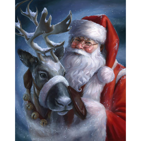 Santa Claus - Full Round Drill Diamond Painting 30*40CM