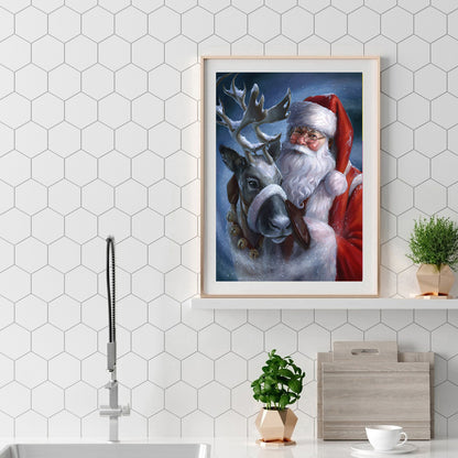 Santa Claus - Full Round Drill Diamond Painting 30*40CM