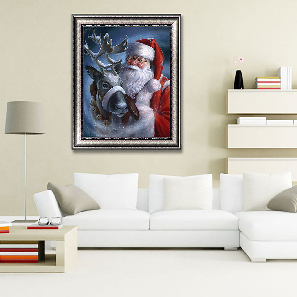 Santa Claus - Full Round Drill Diamond Painting 30*40CM