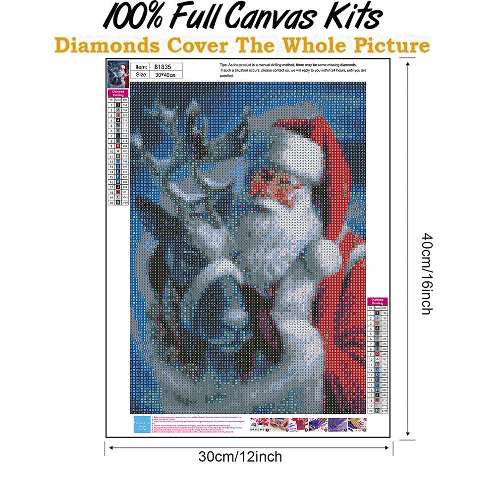 Santa Claus - Full Round Drill Diamond Painting 30*40CM