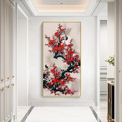 Bird Branch - Full Round Drill Diamond Painting 40*90CM