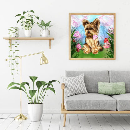 Dog Animal - Full Round Drill Diamond Painting 30*30CM