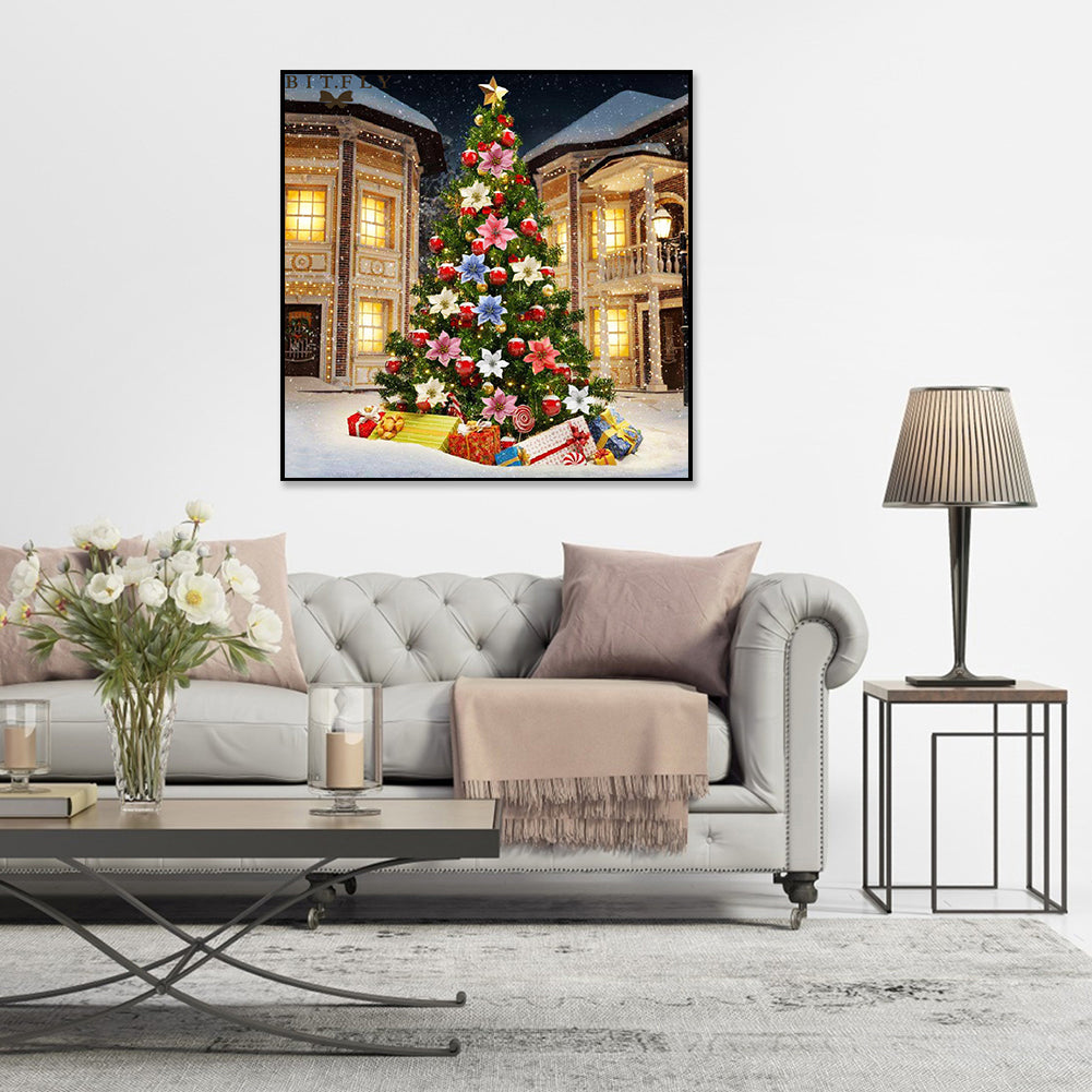 Christmas Tree - Full Round Drill Diamond Painting 30*30CM