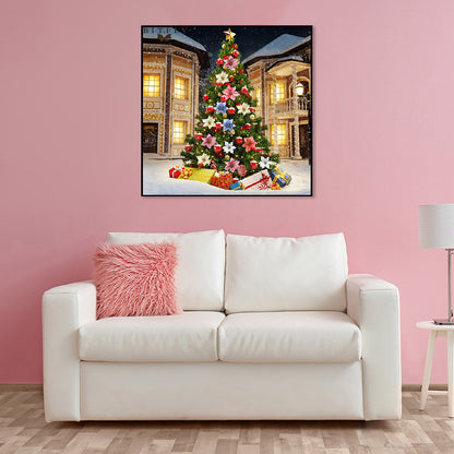 Christmas Tree - Full Round Drill Diamond Painting 30*30CM