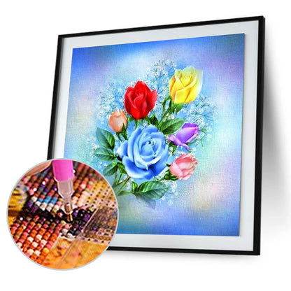 Flowers - Full Round Drill Diamond Painting 30*30CM