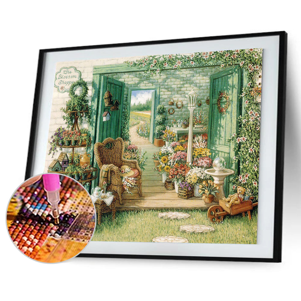 Garden - Full Square Drill Diamond Painting 50*40CM