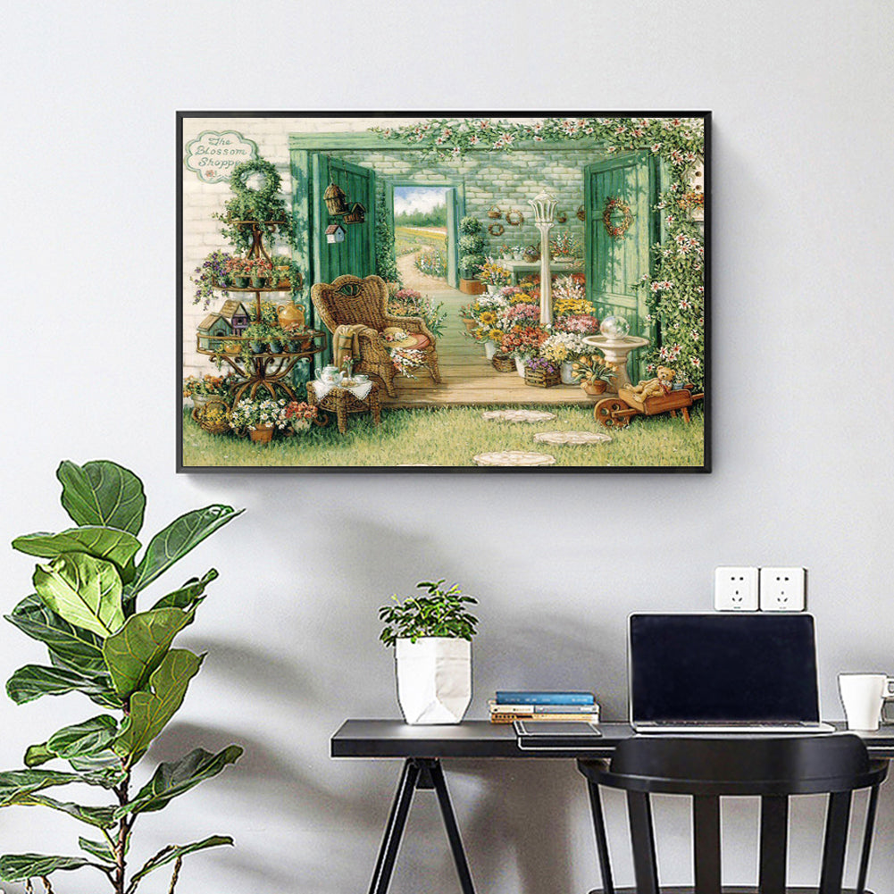 Garden - Full Square Drill Diamond Painting 50*40CM