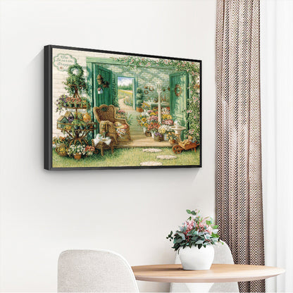 Garden - Full Square Drill Diamond Painting 50*40CM