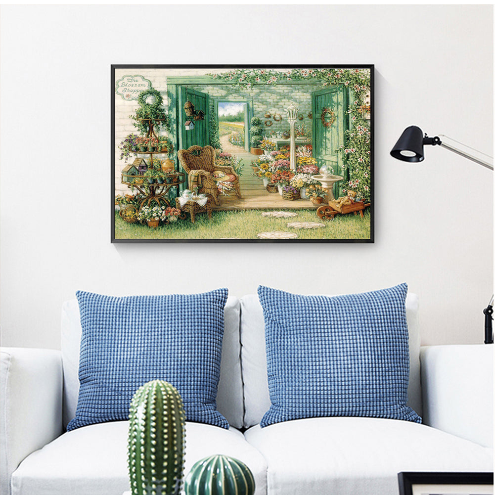 Garden - Full Square Drill Diamond Painting 50*40CM