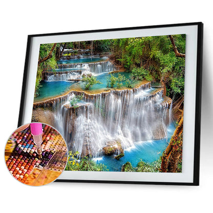 Waterfall - Full Square Drill Diamond Painting 50*40CM