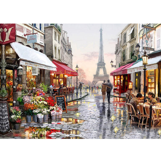 Tower Street - Full Square Drill Diamond Painting 50*40CM