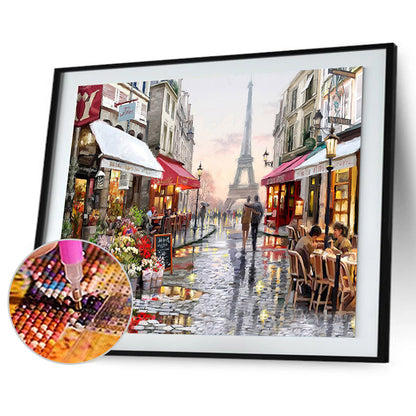 Tower Street - Full Square Drill Diamond Painting 50*40CM