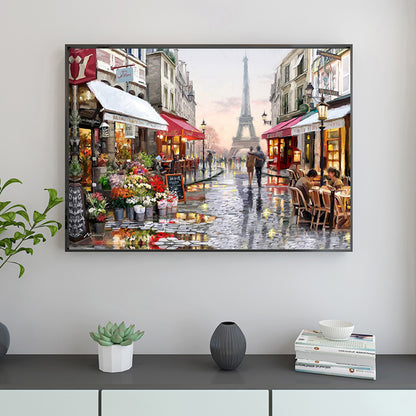 Tower Street - Full Square Drill Diamond Painting 50*40CM