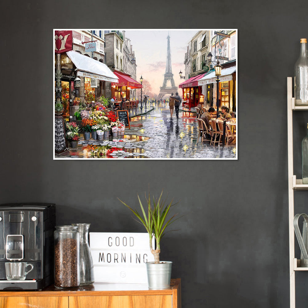 Tower Street - Full Square Drill Diamond Painting 50*40CM