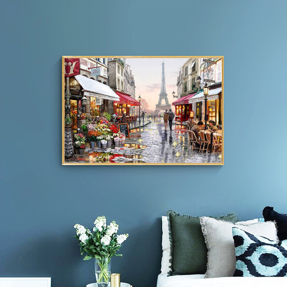 Tower Street - Full Square Drill Diamond Painting 50*40CM