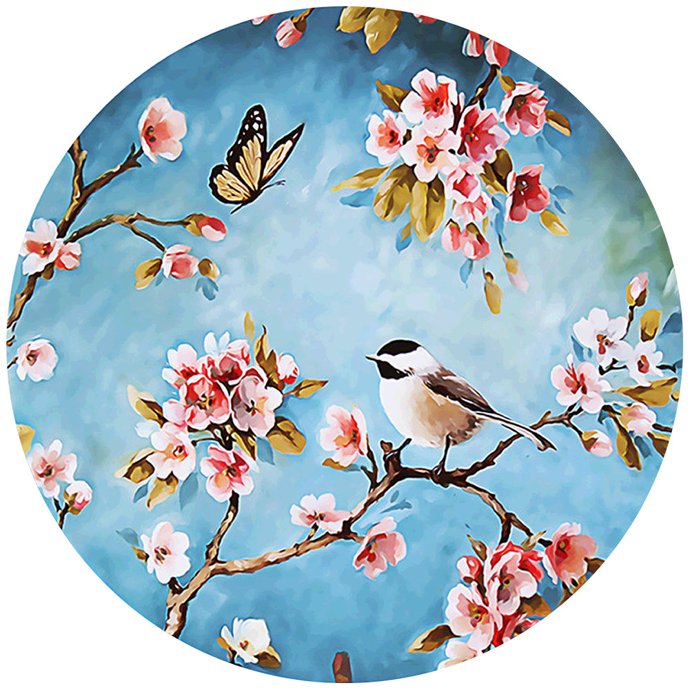 Branch Bird - Full Round Drill Diamond Painting 40*40CM