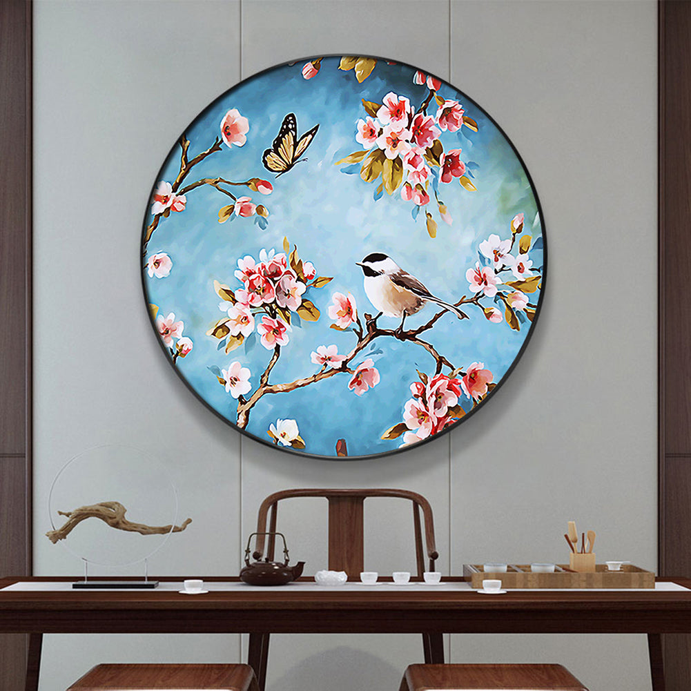 Branch Bird - Full Round Drill Diamond Painting 40*40CM