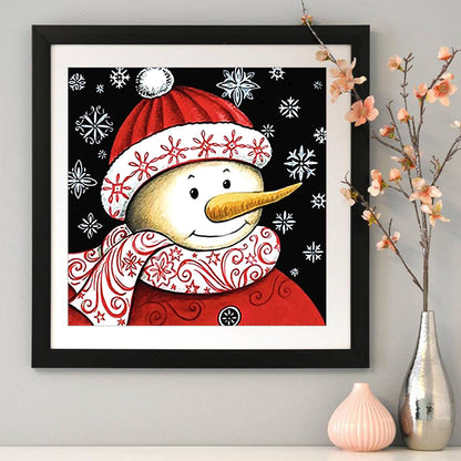 Snowman - Full Round Drill Diamond Painting 30*30CM