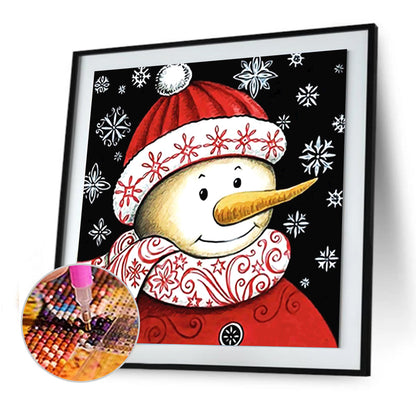 Snowman - Full Round Drill Diamond Painting 30*30CM