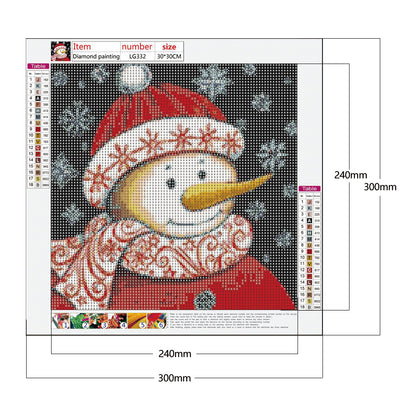 Snowman - Full Round Drill Diamond Painting 30*30CM