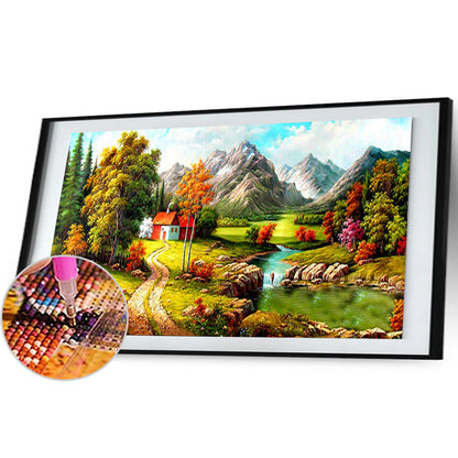 Village - Full Round Drill Diamond Painting 100*50CM