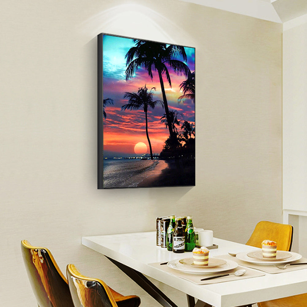 Sunset Sea - Full Round Drill Diamond Painting 30*40CM