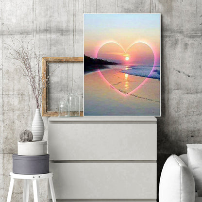 Love Sunset - Full Round Drill Diamond Painting 30*40CM