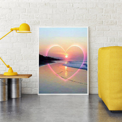 Love Sunset - Full Round Drill Diamond Painting 30*40CM