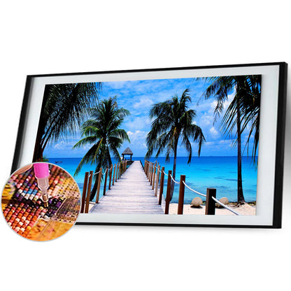 Palm - Full Round Drill Diamond Painting 80*40CM