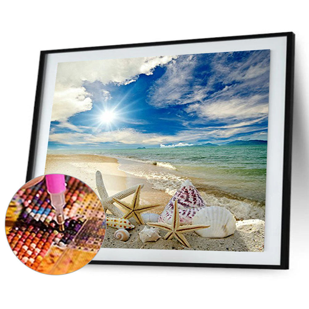 Beach Shell - Full Square Drill Diamond Painting 50*40CM