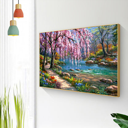 River Tree - Full Square Drill Diamond Painting 50*40CM