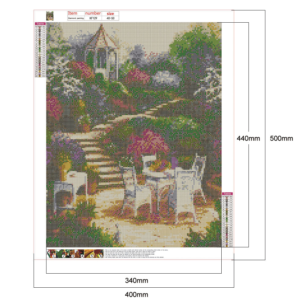 Garden - Full Square Drill Diamond Painting 40*50CM