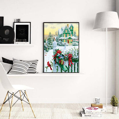 Snow View - Full Round Drill Diamond Painting 40*50CM