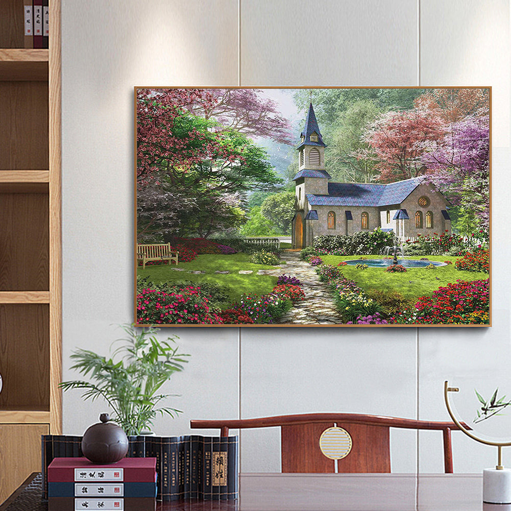 Mountain Cabin - Full Square Drill Diamond Painting 50*40CM